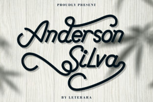 Anderson Silva Font: Autumn Charm for Handmade Labels