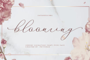 Blooming Font: Elevating Brand Identity with Elegant Calligraphy