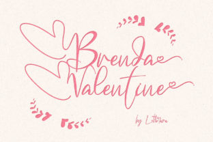 Brenda Valentine Font: Cute Handwritten Style for Crafts