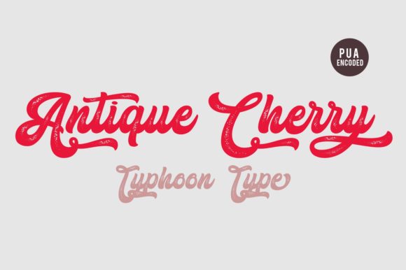 Bring Charm to Your Creations with Antique Cherry Font
