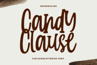 Candy Clause Font: A Script Typeface for Campaigns