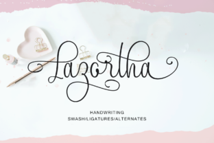 Discover Lazortha: A Swashy Handwritten Font for Creative Branding
