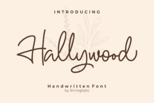 Hallywood Font: Sweet Handwritten Style for Crafters