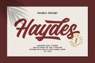 Haydes Font: Bold Script Typography for Web Design