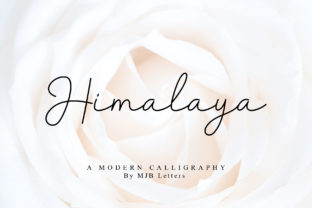 Himalaya: A Premium Script Font for Crafters and Creators