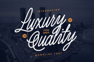 Luxury Quality Font: Elegant Script for Handmade Labels