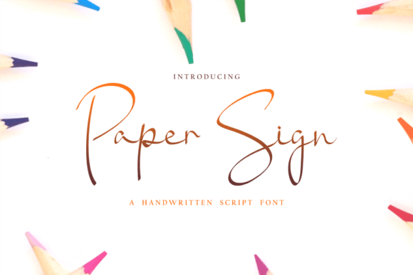 Paper Sign Font: A Designer’s Take on Modern Script