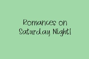 Romances on Saturday Night Font for Handmade Labels