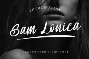 Sam Lonica Font: Editorial Script for Web Design