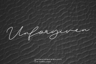 Unforgiven: A Standout Script Font for Creative Branding