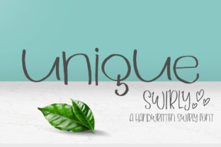 Unique Swirly Font: A Romantic Script for Editorial Design