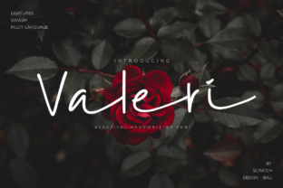 Valeri: A Modern Script Font for Editorial Elegance