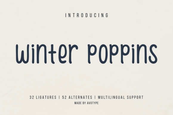 Winter Poppins Font Review: Organic Handwritten Charm